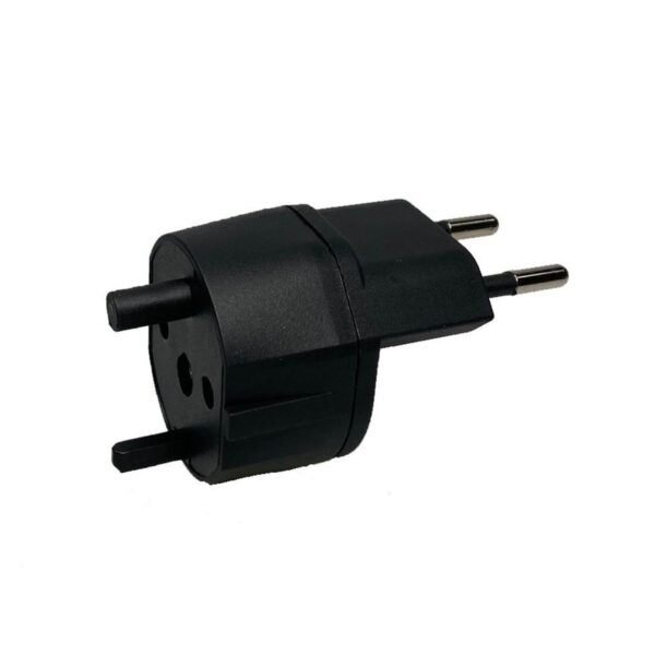 Adaptateur fixe T11 noir 2 broches sans contact 10A, IP20