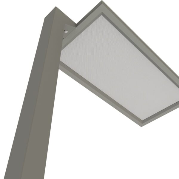 Lampadaire LED 4000K, 100W, avec lumière et détecteur de mouvement, 7800,lm/4200 lm, CRI>80, IP40, surface lumineuse transparente, 1954 x 300 x 790 mm, 7 kg – Image 2