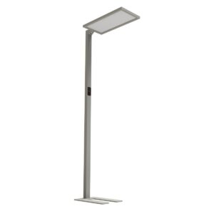 Lampadaire LED 4000K, 100W, avec lumière et détecteur de mouvement, 7800,lm/4200 lm, CRI>80, IP40, surface lumineuse transparente, 1954 x 300 x 790 mm, 7 kg