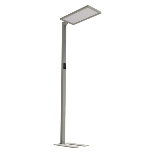 Lampadaire LED 4000K, 100W, avec lumière et détecteur de mouvement, 7800,lm/4200 lm, CRI>80, IP40, surface lumineuse transparente, 1954 x 300 x 790 mm, 7 kg