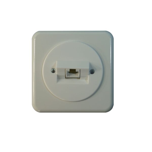Prise PMI Ø58 ISDN 1xRJ45/nb bl