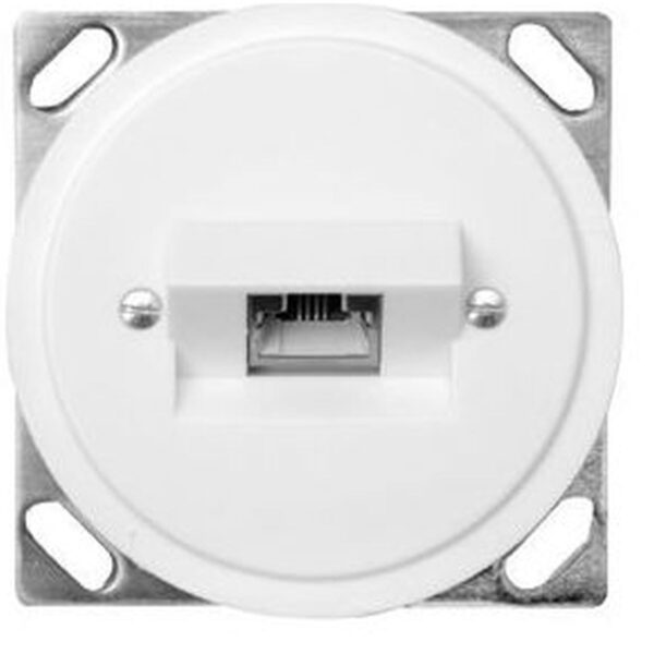 Prise IK Ø58 ISDN 1xRJ45/nb bl