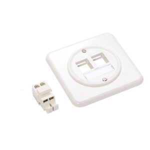 Prise audio PMI 1x, borne à étrier blanche