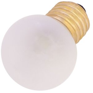LED E27 1W 50lm 2700 K 300° pour éclairage de festival blanc, Ø G45mm, ampoule en plastique, opale