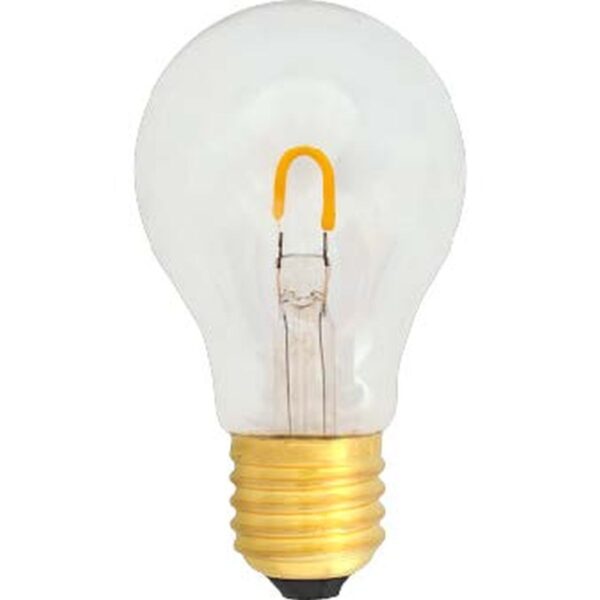 LED E27 1W 90lm 2400K 360° Ø60, blanc, transparent pour guirlandes d`illumination