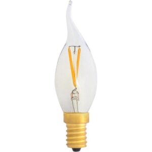 Ampoule LED ELBRO E14, C35, 2W, 230V, 220lm, 2700K, 300°, Ø35, blanche, claire, Deco Flame