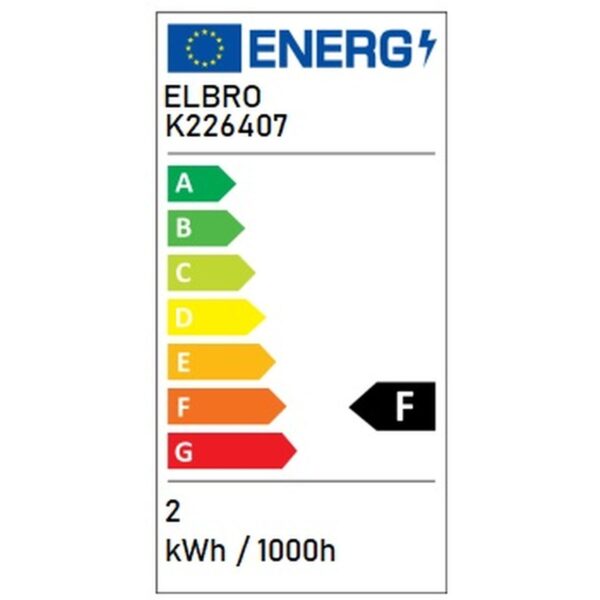 Ampoule LED ELBRO E14, 2 W, 230 V, 200 lm, 2700 K, 300°, Ø35 mm, blanche,opale, Flamme déco – Image 2