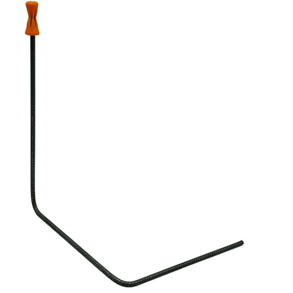 Support de tube, acier, Ø 8 mm, 400x300x300 mm, capuchon incl., VPE 25 pièces