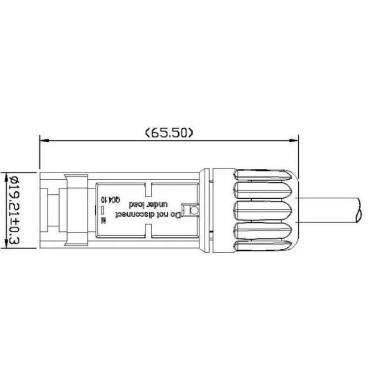 Fiche de couplage PV 2.5 - 4 mm², presse-étoupe 5 - 6 mm, noir – Image 2