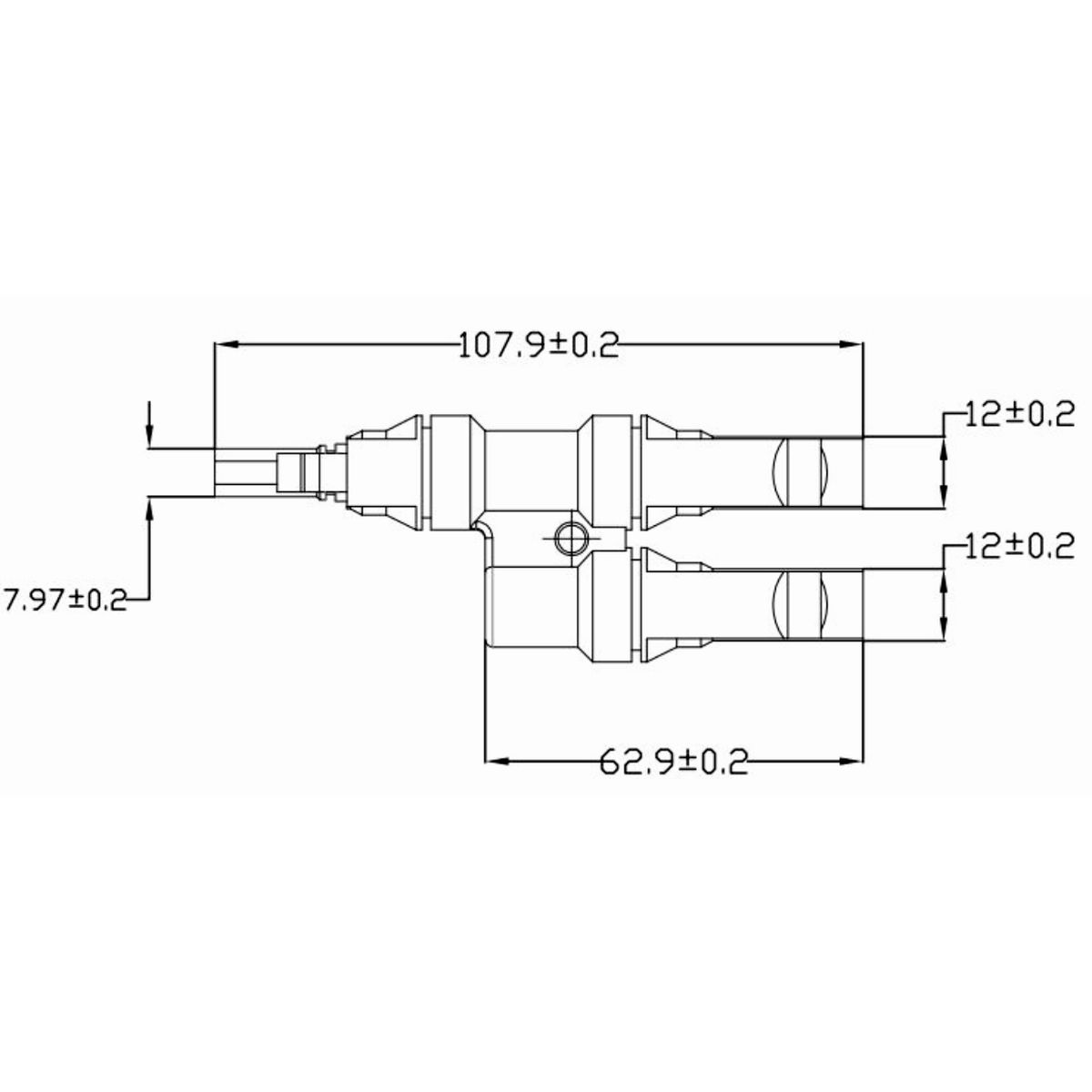 Fiche de dérivation PV Y, 2 x connecteur, 1 x prises, noir – Image 2
