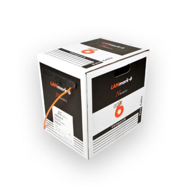 Câble d'installation LANmark Cat. 6, U/UTP, 350 MHz, orange, AWG23, LS0H, Box 305 m, Eca – Image 4