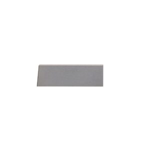 Couvercle gauche pour plinthe avec passage de câbles intégré, 20 x 60 mm, avec 2 pins, alu anodisé, anthracite