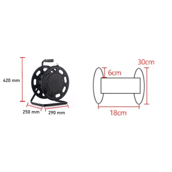 Tambour de câble vide pour bande lumineuse LED jusqu'à 50 mètres – Image 4