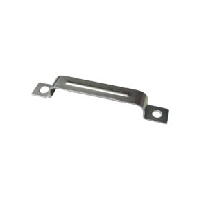 Bride de fixation, acier inoxydable, 77 x 10 x 10 mm, compatible avec les câbles plats Woertz Ecobus-i*