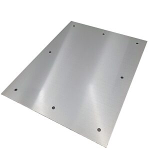 Couvercle étache, pour locaux humides/ mouillés, couvercle d'obturation, épaisseur 2,0 mm, avec joint, 420 x 320 mm, acier V2A