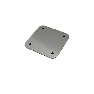 Couvercle étache, pour locaux humides/ mouillés, couvercle d'obturation, épaisseur 1,5 mm, avec joint, 88 x 88 mm, acier V2A