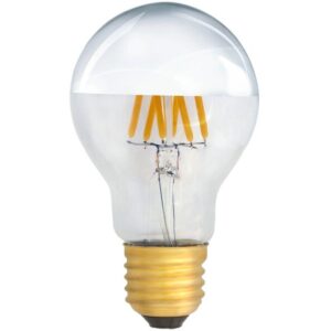 Ampoule LED ELBRO E27, A60, 6W, 230V, 2700K, 600lm, claire, argentée miroir