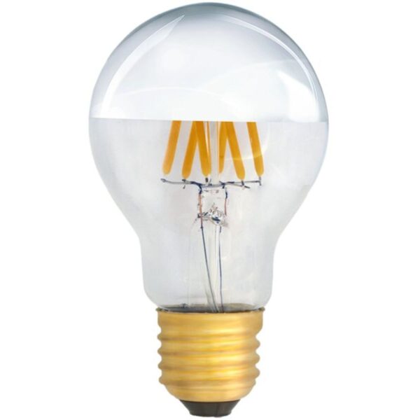 Ampoule LED ELBRO E27, A60, 6W, 230V, 2700K, 600lm, claire, argentée miroir