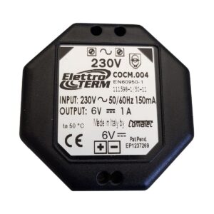 Bloc d'alimentation encastré switchButler 230VAC / 6VDC /1000mA