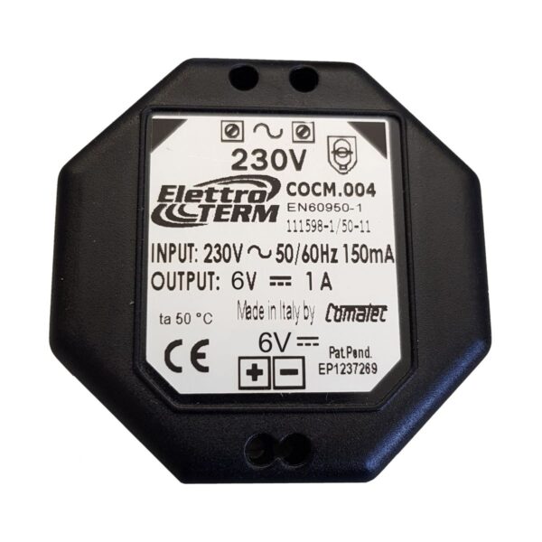 Bloc d'alimentation encastré switchButler 230VAC / 6VDC /1000mA