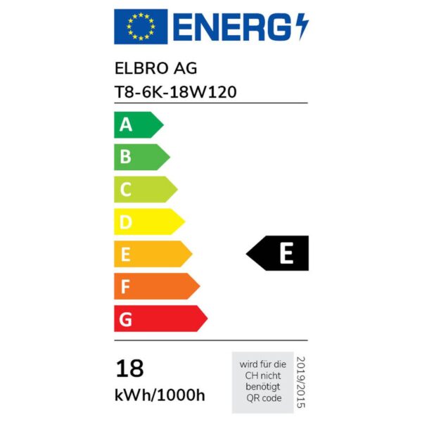 T8 Tube LED 2000lm 6500K 18W 40,000H Ra>83 1200mm 240° Givres NANO – Image 2