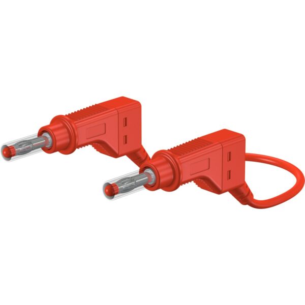 Câbles de liaison silicone rouge 150 cm 2.5 mm² avec fiche à fourreau coulissant