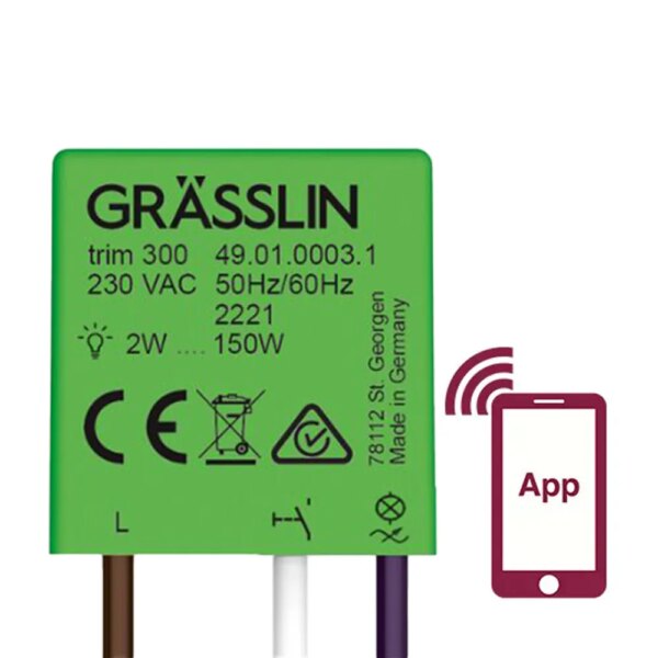 UP-Universaldimmer trim 300 mit Bluetooth-Mesh 5.0